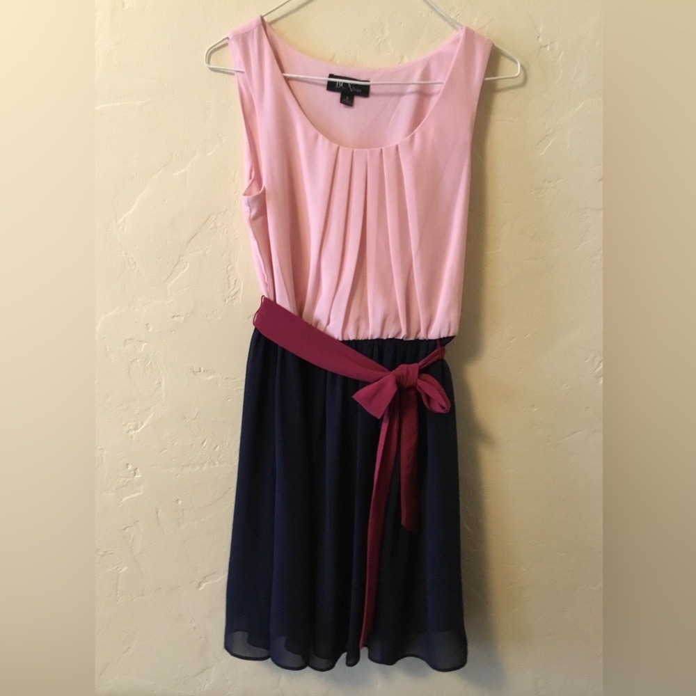 BCX Juniors Belted Sleeveless Dress